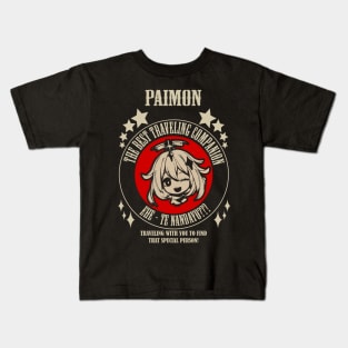 Paimon the cute adventurer Kids T-Shirt